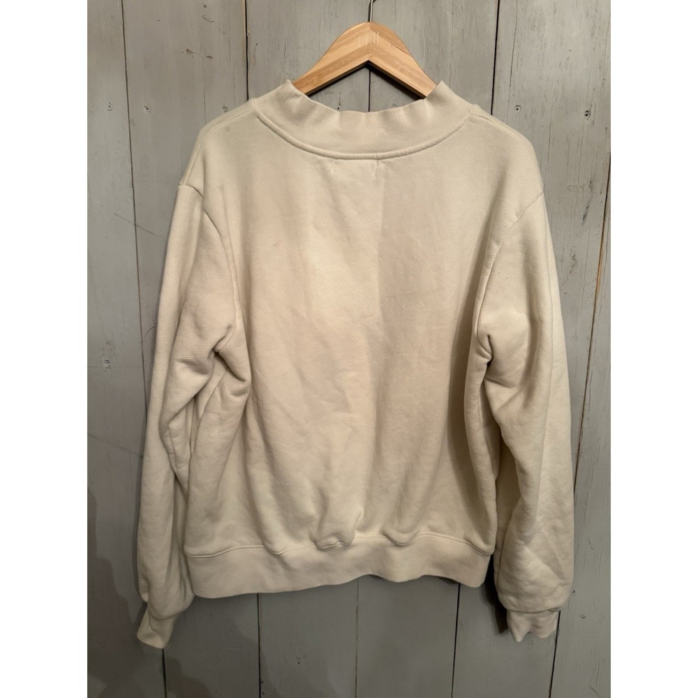 PARKE Coastal Red White & Blue  Mockneck Sweatshirt Oversized S/M Viral Rare - Picture 4 of 9